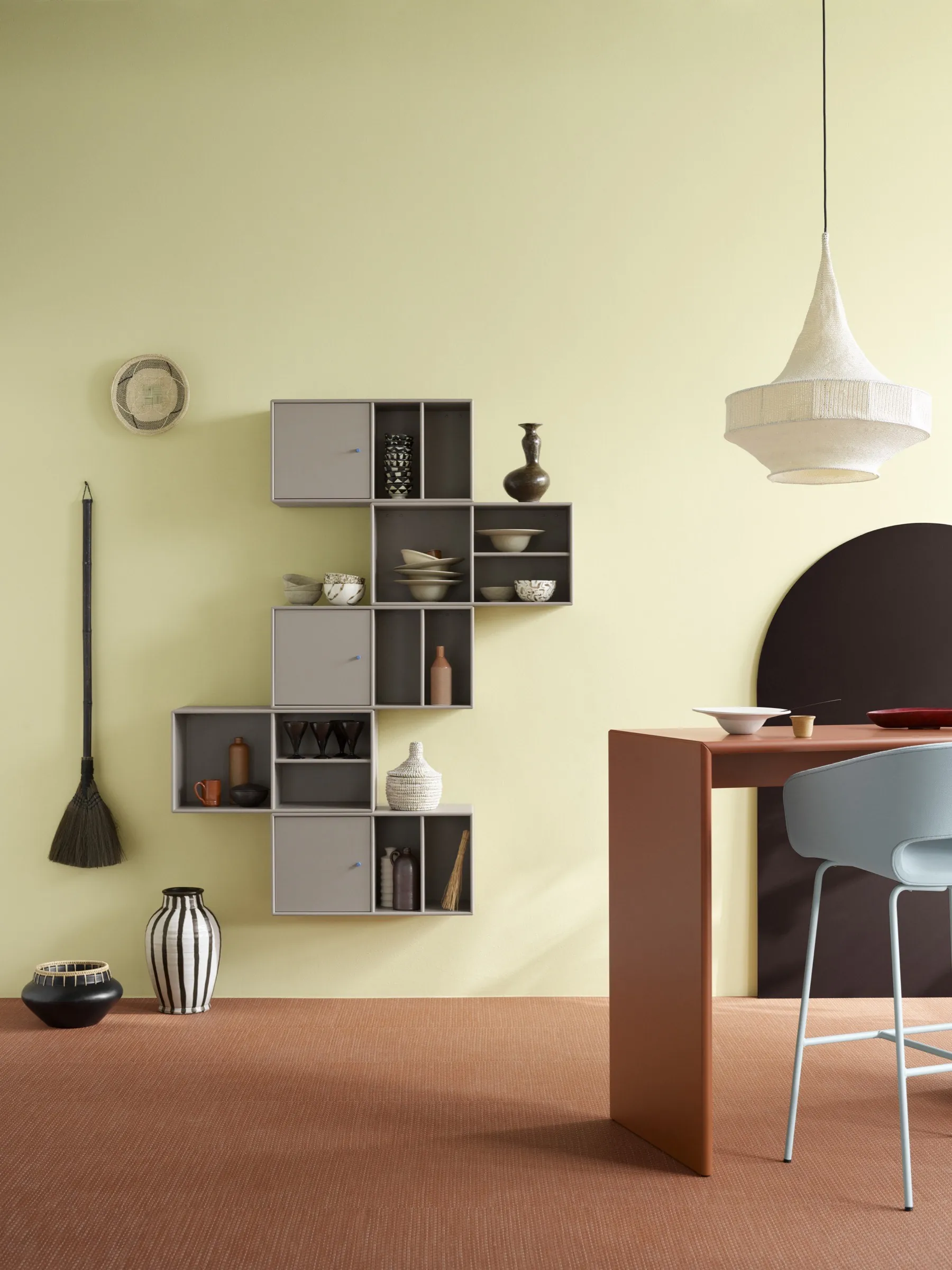 Close-up detail of Ara chair and Hokkaido cabinet.